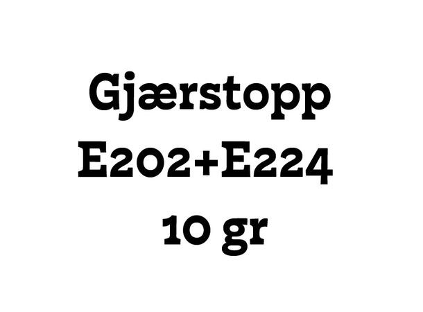 Gjærstopp til 25 liter Stabiliserer frukt- og bærdrikker 
