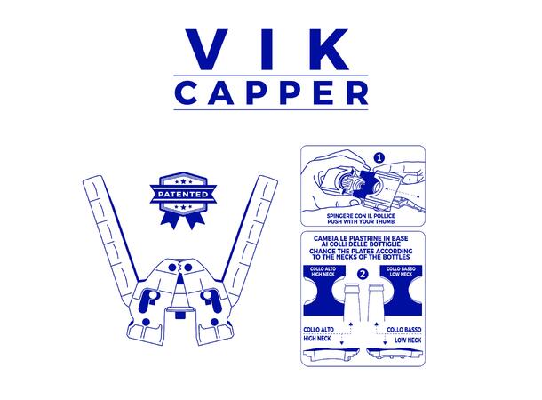 VIK Capper håndkorker – 26 mm Håndholdt kapselpåsetter for øl 