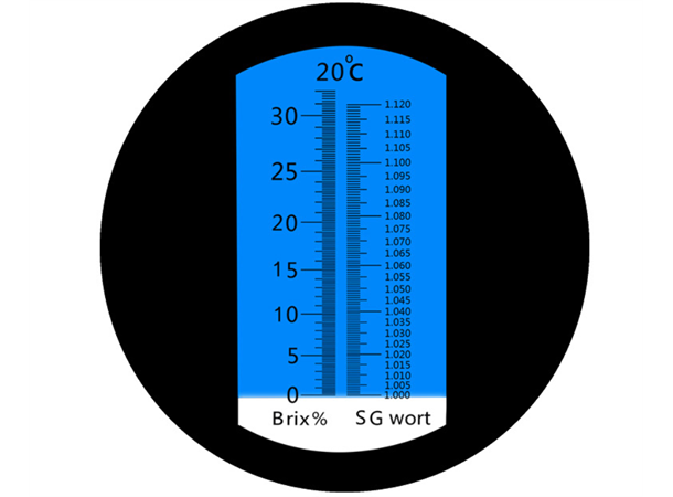 Refraktometer Med Lys 0-120° Oe/ 0-32% Brix ATC