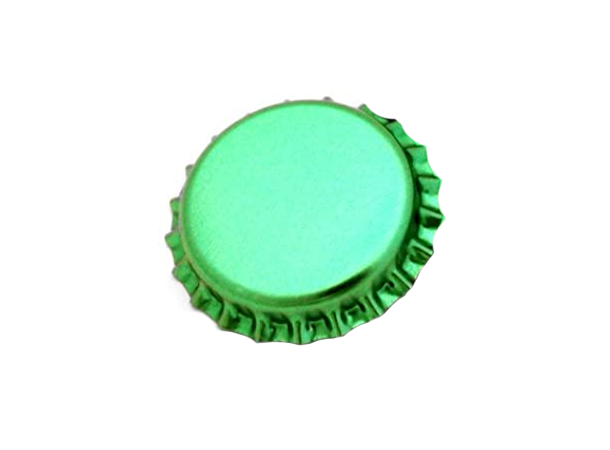26 mm Grønn Metallisk Flaskekapsler 100stk Ølkapsler 26mm