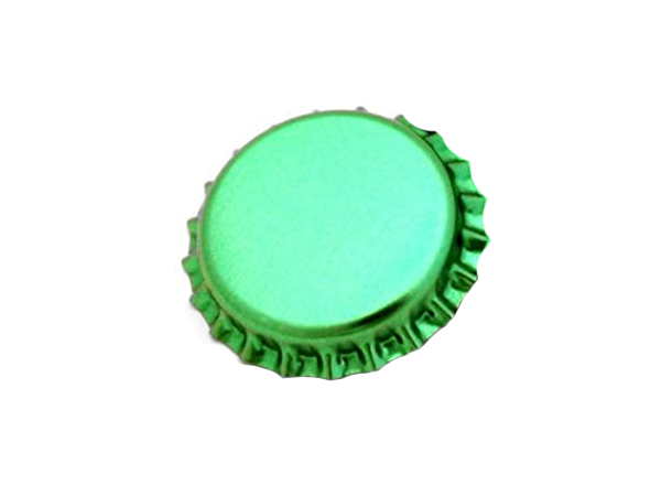 26 mm Grønn Metallisk Flaskekapsler 100stk Ølkapsler 26mm 
