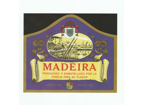 Madeira Etiketter 30stk Vannaktiverte flasketiketter 