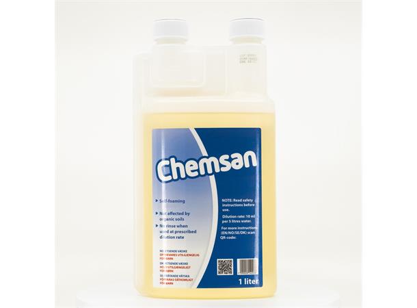 Chemsan 1 liter skummende, syreholdig skyllemiddell