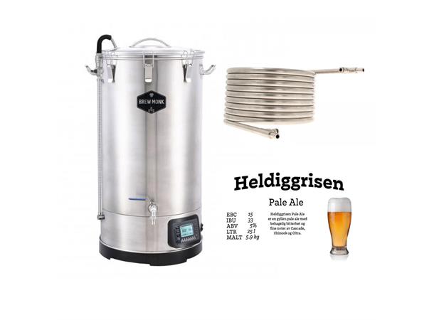 Brewmonk Titan 70L - Komplett Startsett Heldiggrisen/Platinum startpakke+