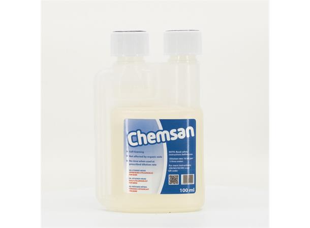 Chemsan 100ml skummende, syreholdig skyllemiddell 