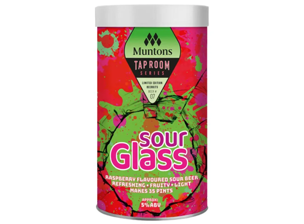 Muntons Sour Glass Raspberry Sour Beer