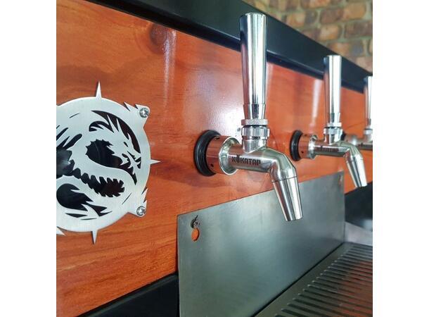 Nukatap Tappekran - Blankpolert Rustfritt stål 