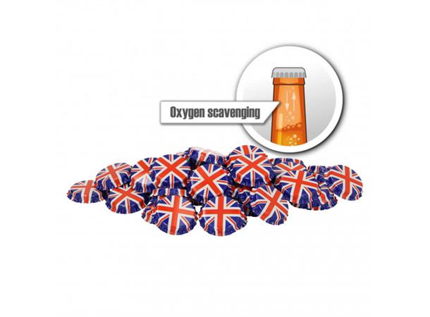 26 mm UK Flaskekapsler - OXYCAPS 100stk Ølkapsler - Oksygenabsorberende 