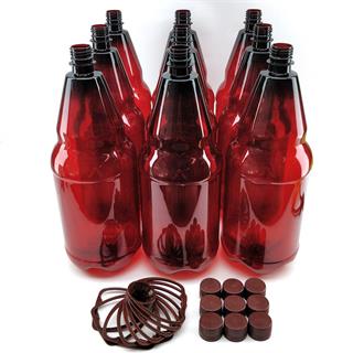 2,5 Liter PET-flasker - 9 stk 9 stk med kork