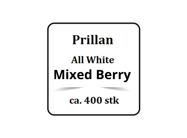 Prillan All White Mixed Berry S3 Gjør det selv porsjonssnus