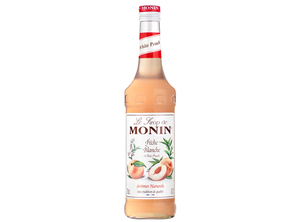 Monin Hvit Fersken 70 cl White Peach / Peche Blance