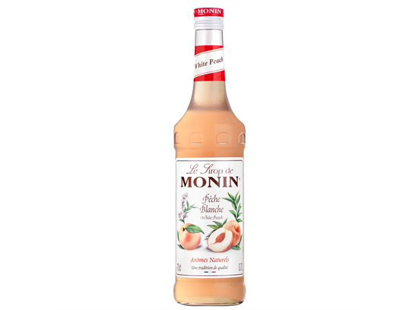 Monin Hvit Fersken 70 cl White Peach / Peche Blance 