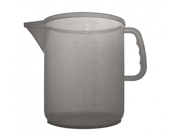 Målebeger / Litermål 5000 ml målemugge / desilitermål 