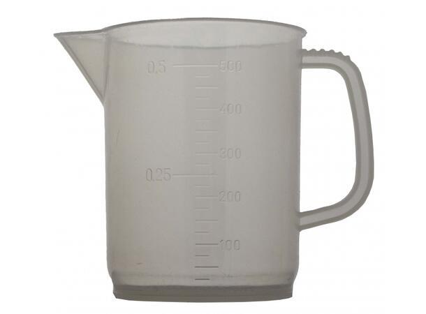 Målebeger / Litermål 500 ml målemugge / desilitermål 