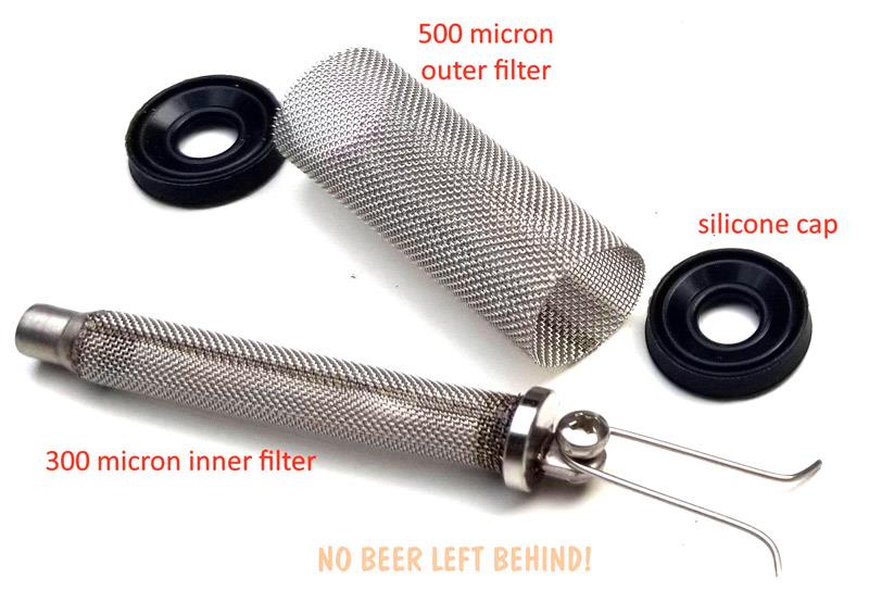 FLOTit 2.0 Floating Dip Tube med doble filter Strømmen Hjemmebrygg AS