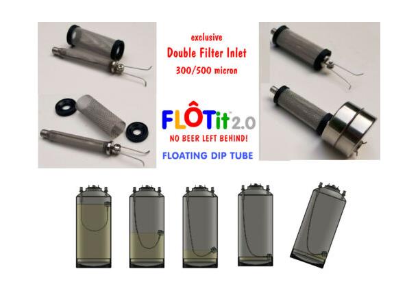 FLOTit  2.0 Floating Dip Tube med doble filter