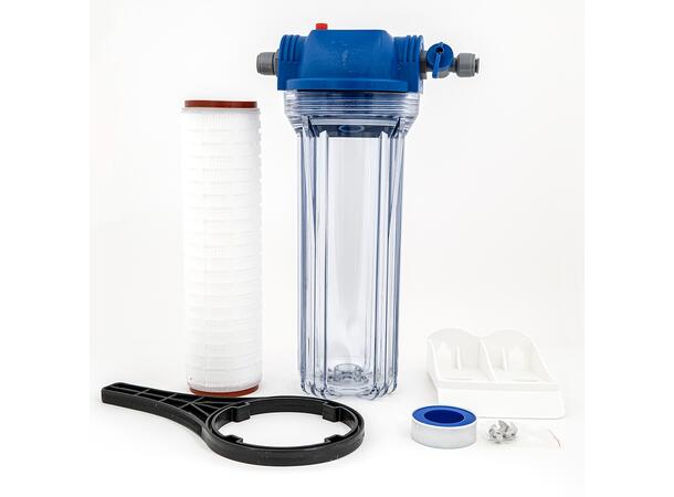 Filtersystem med 1 mikron filter for filtrering av øl 