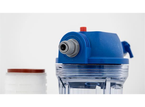 Filtersystem med 1 mikron filter for filtrering av øl 