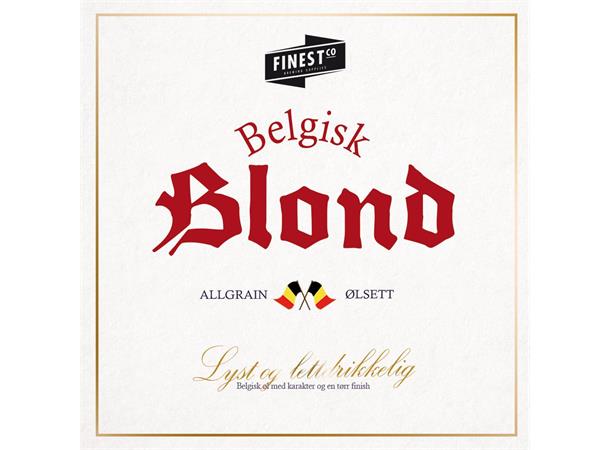 Belgisk Blond Allgrain ølsett 25 L