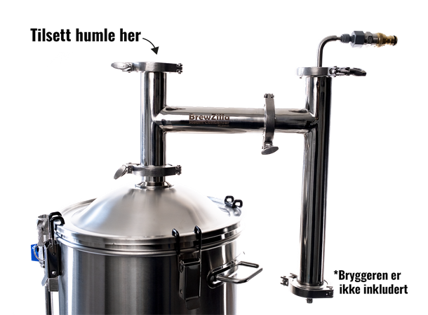 Dampkondensator til Grainfather G30 m.fl med lokk 