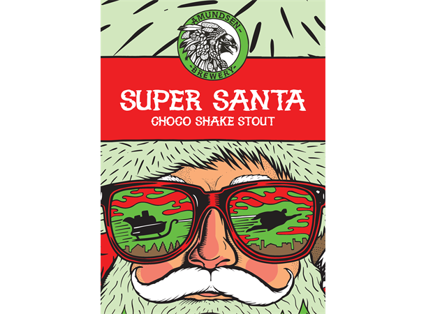 Super Santa - Choco Shake Stout Amundsen Allgrain ølsett 25 L / Juleøl 