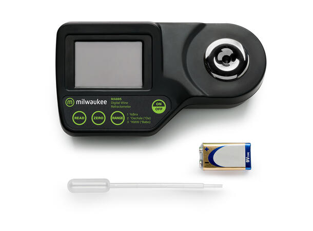 Milwaukee MA885 Digital Refractometer Brix/°Oechsle (°Oe) /°KMW (°Babo) 