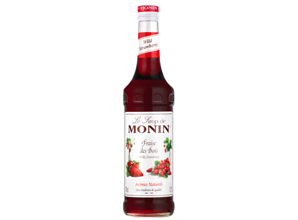 Monin Markjordbær Sirup 70 cl Wild Strawberries / Fraise des Bois 
