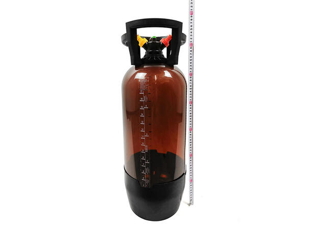 Oxebar 20L Amber PET Keg Polymer fat med kork og håndtak 