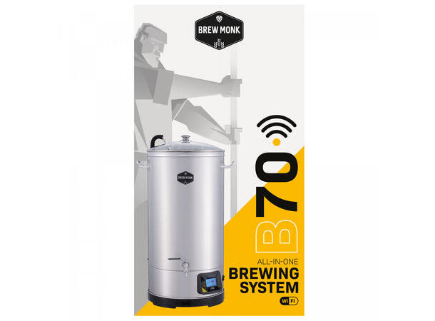 Brew Monk B70 Wi-Fi bryggesystem Proff alt-i-ett system 70L, 3000W 