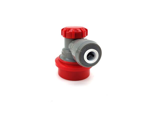 Duotight 6,35mm Ball Lock for CO2 - rød ball lock m/ hurtigkobling 6,35mm (1/4") 