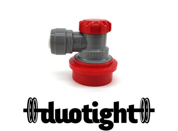 Duotight 6,35mm Ball Lock for CO2 - rød ball lock m/ hurtigkobling 6,35mm (1/4") 