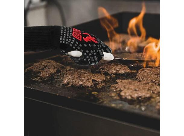 Grillhansker varmebestandige Lange med godt grep og beskyttelse 