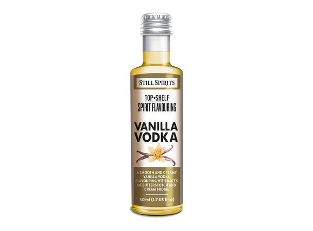 SS Top Shelf Vanilla Vodka Myk vanilje med karamellpreg 
