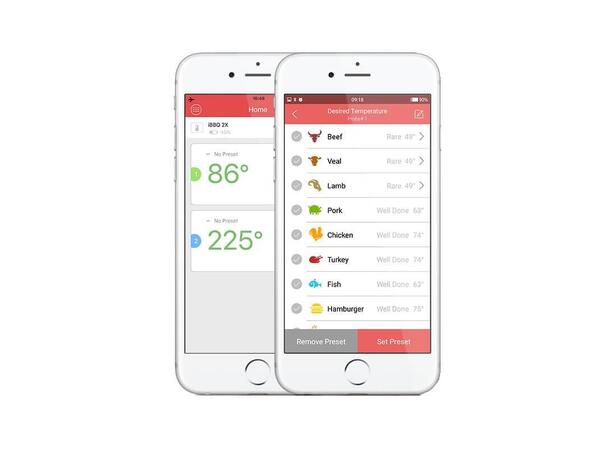 Inkbird Steketermometer med 2 prober med bluetooth overføring til app 