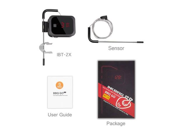Inkbird Steketermometer med 2 prober med bluetooth overføring til app 