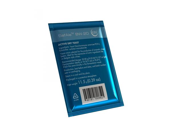 Safale Bw-20 Belgian Wit, 11.5 g Tørrgjær til Belgisk hveteøl 