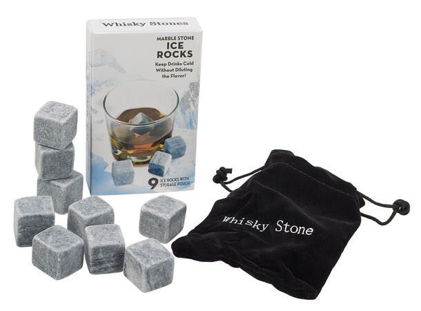 Whiskey steiner 9 stk – m/pose Kan brukes til kaldt og varmt 
