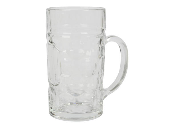 Ølglass 1L m. jubileumsmerker #18–70 år klistremerker 