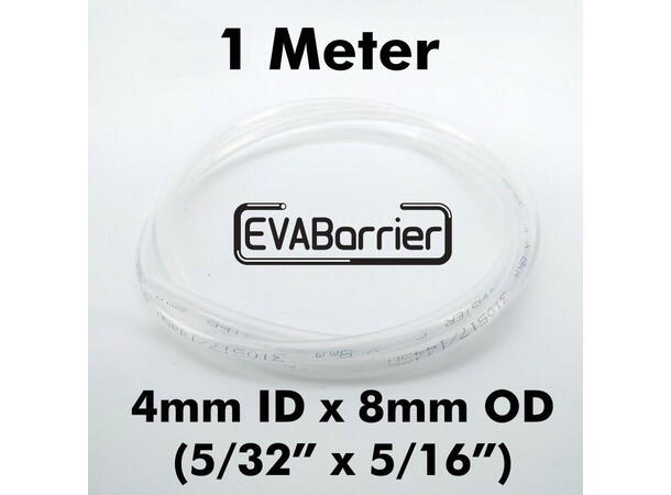 EVABarrier slange 4 mm ID x 8 mm OD for øl og CO2. 5/32" ID x 5/16" OD 