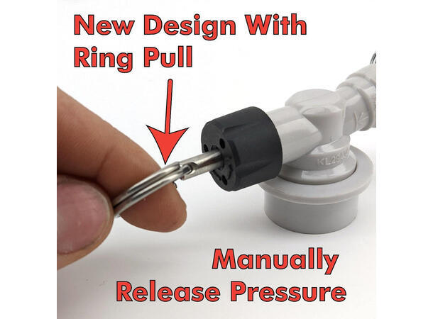 Justerbar overtrykksventil Med Ball Lock og 8mm DuoTight, Spundy 