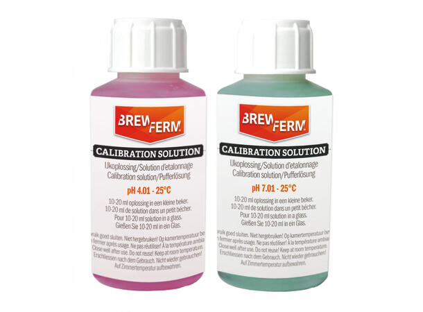 Kalibreringsløsning for pH-målere Sett med 2 x 100 ml 
