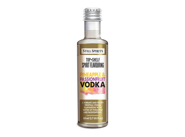 SS Top Shelf Pineapple & Passionfruit Vodka med smak av ananas og pasjonsfrukt 