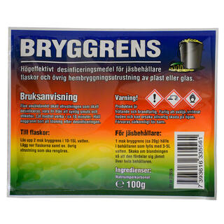 Bryggrens 100g Kraftig basisk vaskemiddel