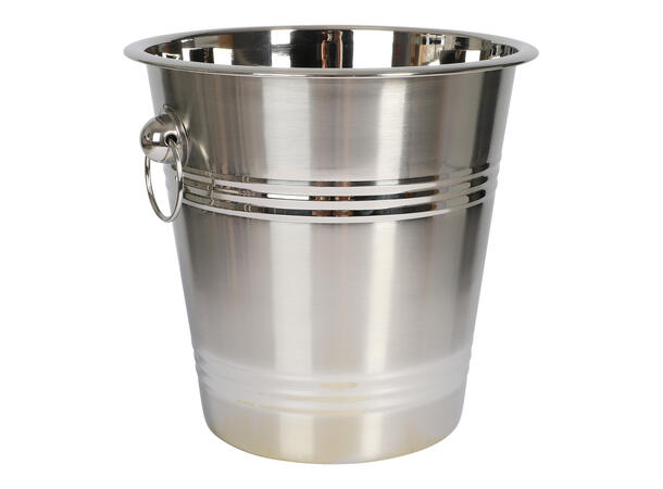 Champagnebøtte i rustfritt stål – 22 cm Isbøtte 