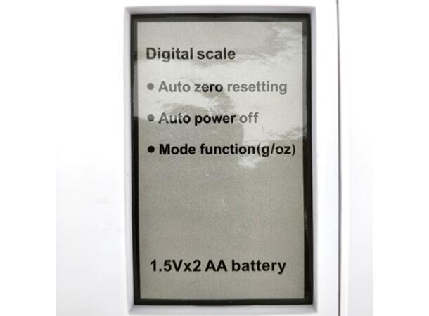 Digital vekt 10kg - 1g 10 kg maksvekt. 1 gram nøyaktighet 