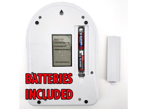 Digital vekt 10kg - 1g 10 kg maksvekt. 1 gram nøyaktighet 