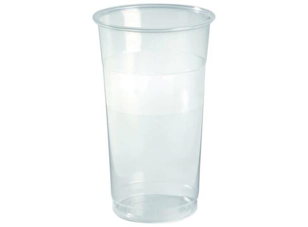 Ølglass Festival plast 50 cl -  40 stk målestrek på 2 og 4 cl - 5cl til toppen 