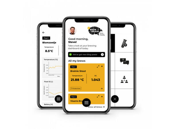 Float Pro digital hydrometer Sanntid SG og temp trådløst 