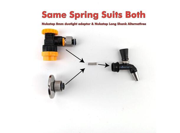 Nukatap FC & mini selvlukkende fjær Lukkefjær for Tappekran 