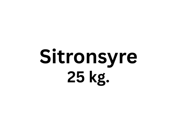 Sitronsyre Monohydrat 25 kg sekk Allsidig syre til rengjøring & justering 